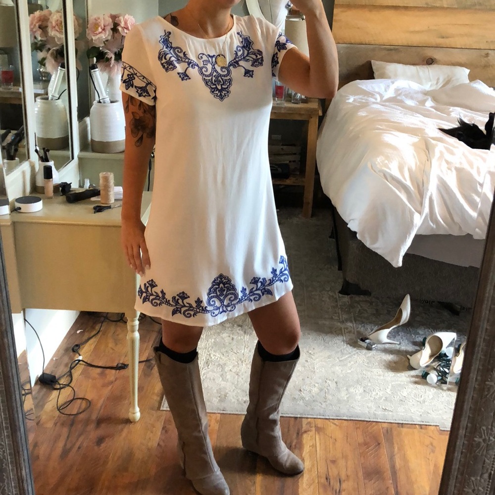 Lulus White Shift Dress